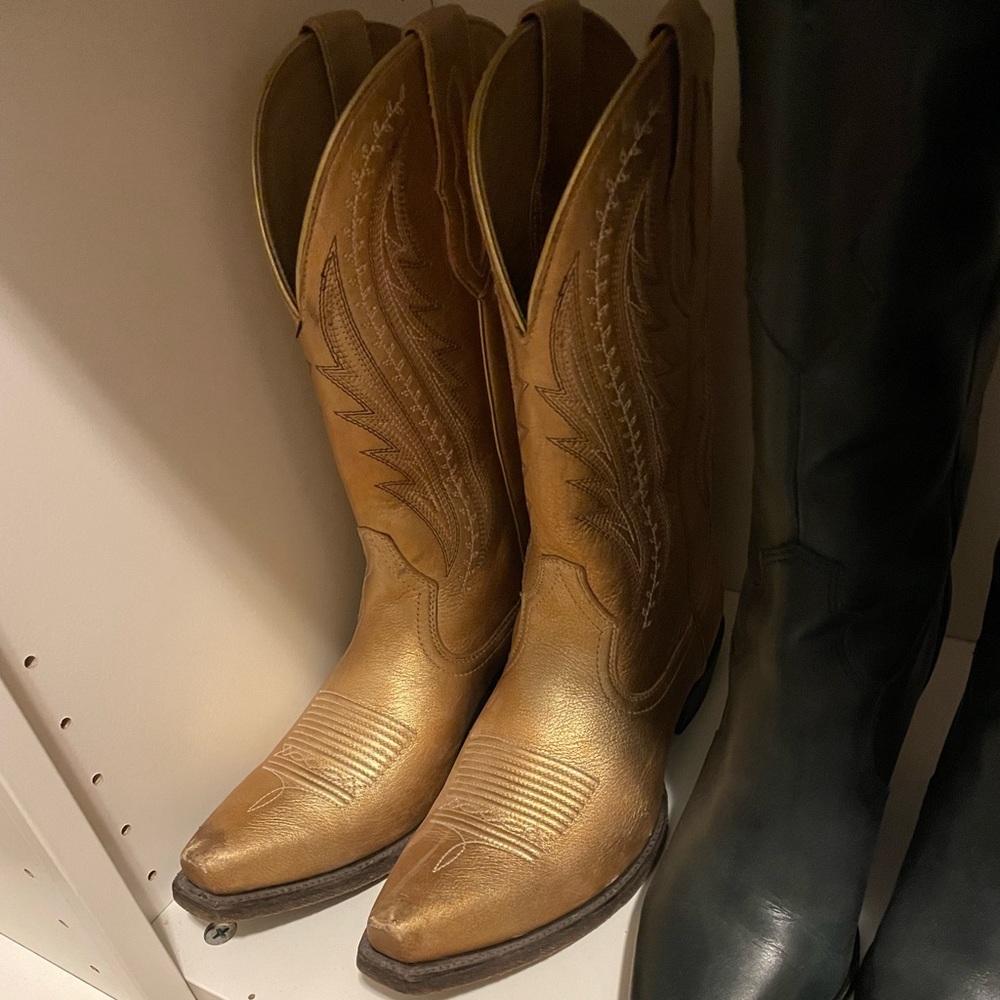 Gold Ariat Boots